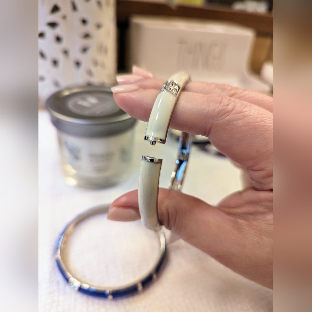 NWT Stackable Enamel Bangles by Christopher & Banks, CJBanks - Picture 6 of 10
